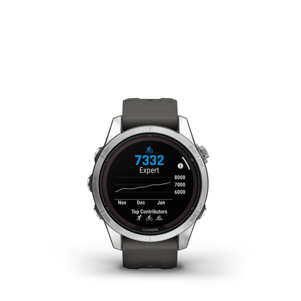 Reloj deportivo  Garmin Fénix 7 S Pro, Negro, Carga Solar, 108-182 mm,  1.2, Multideporte, GPS